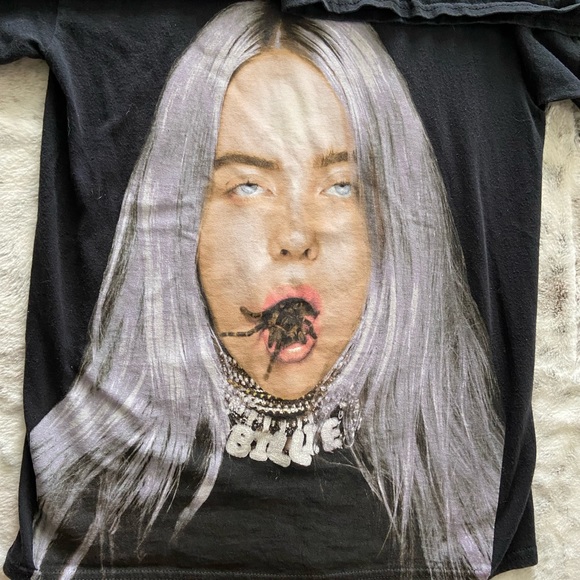 Billie Eilish lot black t-shirts all size small - Picture 4 of 7